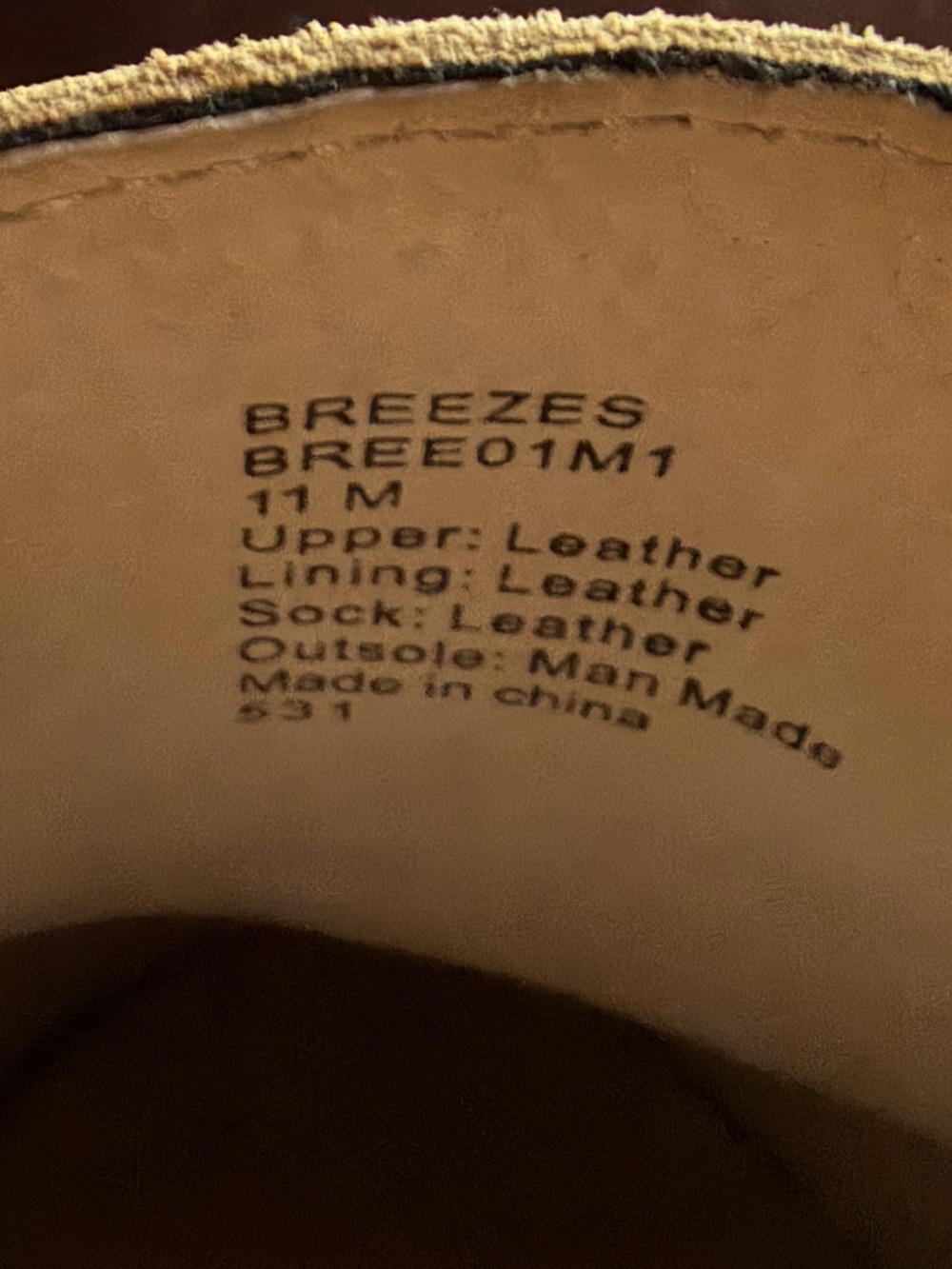 Steve Madden Breezes Men’s Leather Loafers Size 11 Tan - Picture 4 of 5